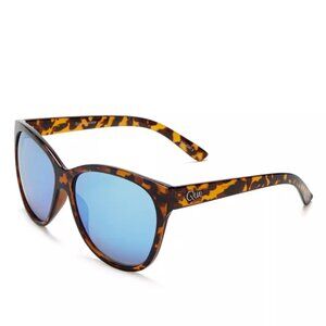 Quay About Last Night - Blue Mirrored Sunglasses - Cat Eye